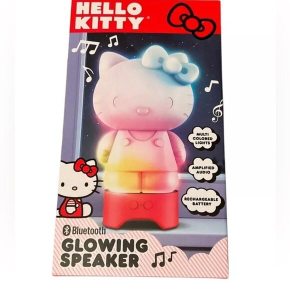 Hello Kitty Multicolor Speaker Lamp Bluetooth Glowing Speaker New NEW - Picture 2 of 4